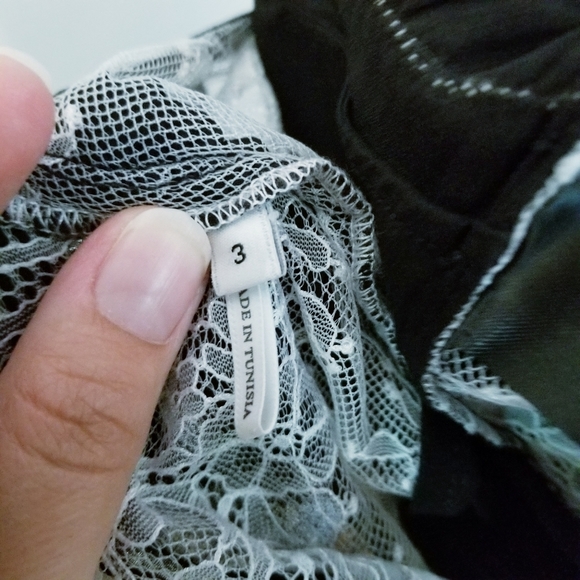 Sandro Lace Bodice / Back Tie Coctail Dress - Picture 8 of 11